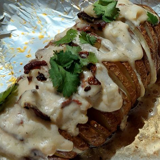 Hasselback potato