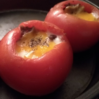 Oven stuffed tomatoes