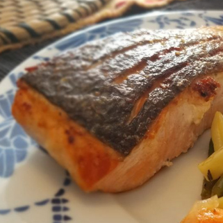 Sauteed salmon