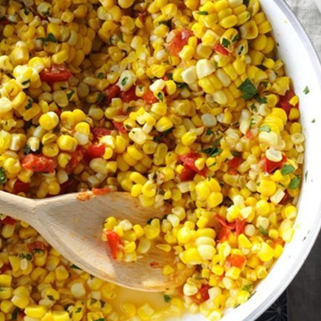 Southwestern sauced corn